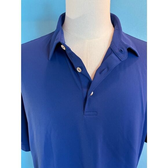 NWOT Peter Millar Summer Comfort PIKE Golf POLO Shirt Embroidered Blue XXL - Picture 2 of 6